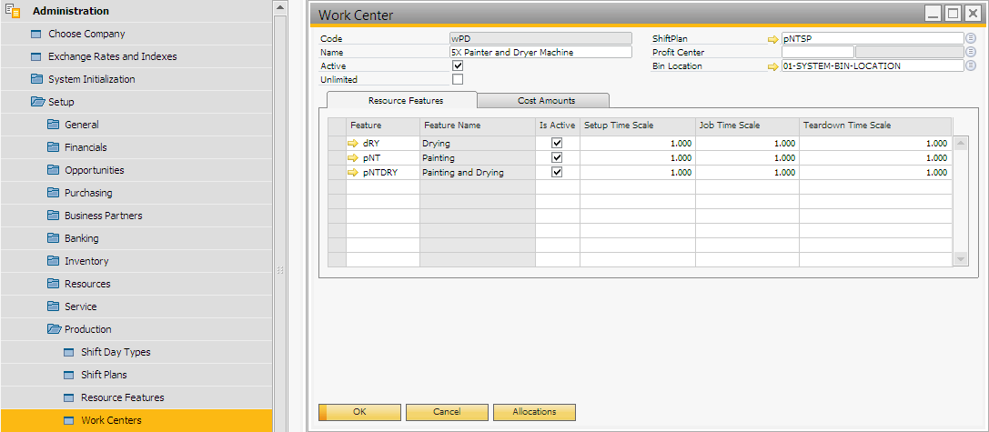 Work Center
