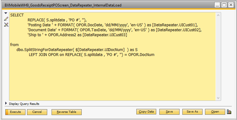 SAP user query