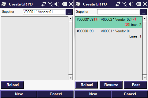 Create GR PO