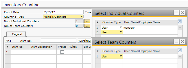 Select user