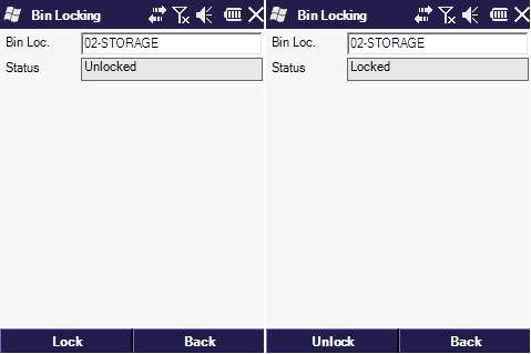 Bin Locking