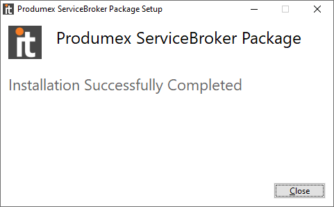 Installation completed