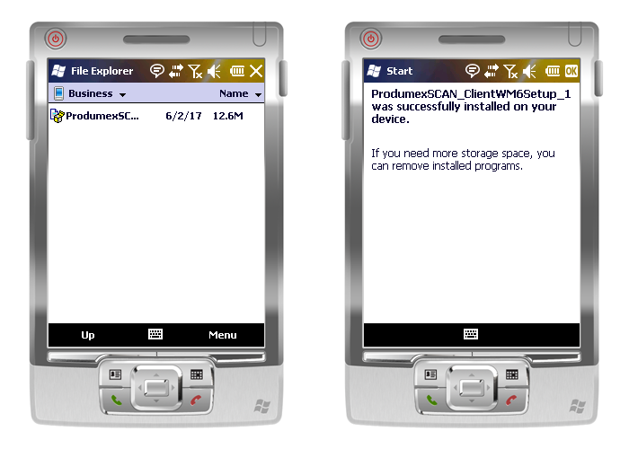 Install on the device