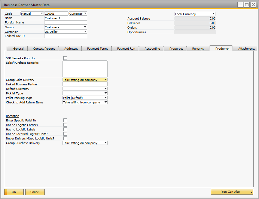 Business Partner Master Data
