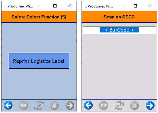 Reprint Logistic Label Flow