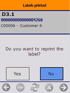 Label printed