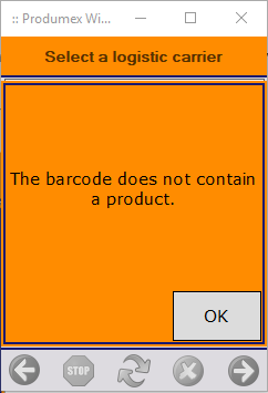 Error message Error message